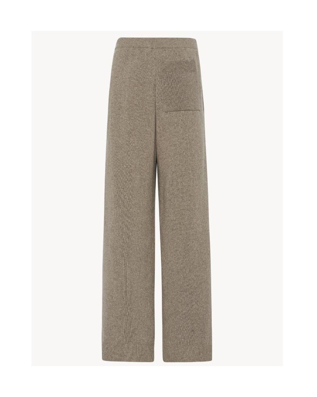 The Row Natural Ribbed-Knit Long-Sleeved Jumper