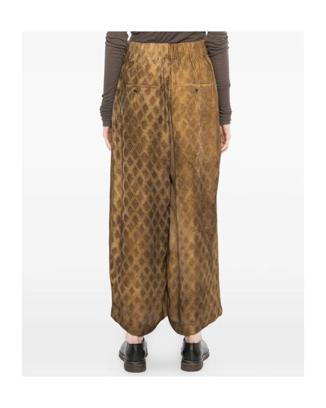 Uma Wang Multicolor Elastic Waist Casual Pants