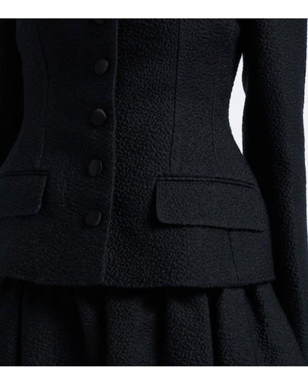 Dolce & Gabbana Black Single-Breasted Wool And Silk-Blend Blazer