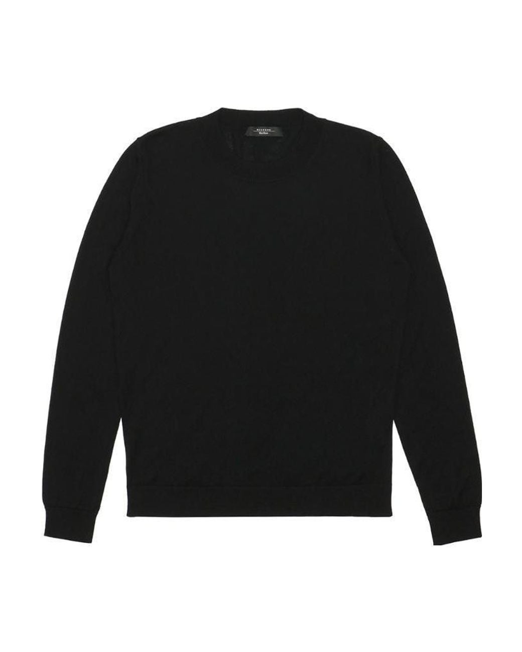 Weekend by Maxmara Black Round-Neck Long-Sleeved Pullover