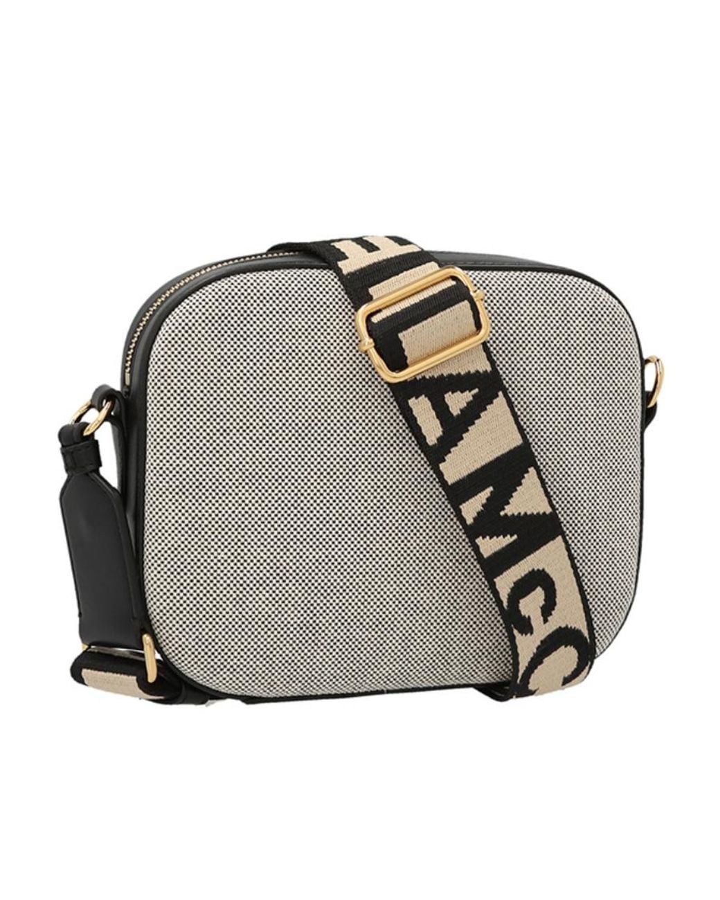 Stella McCartney Gray Mini Stella Logo Crossbody Bag