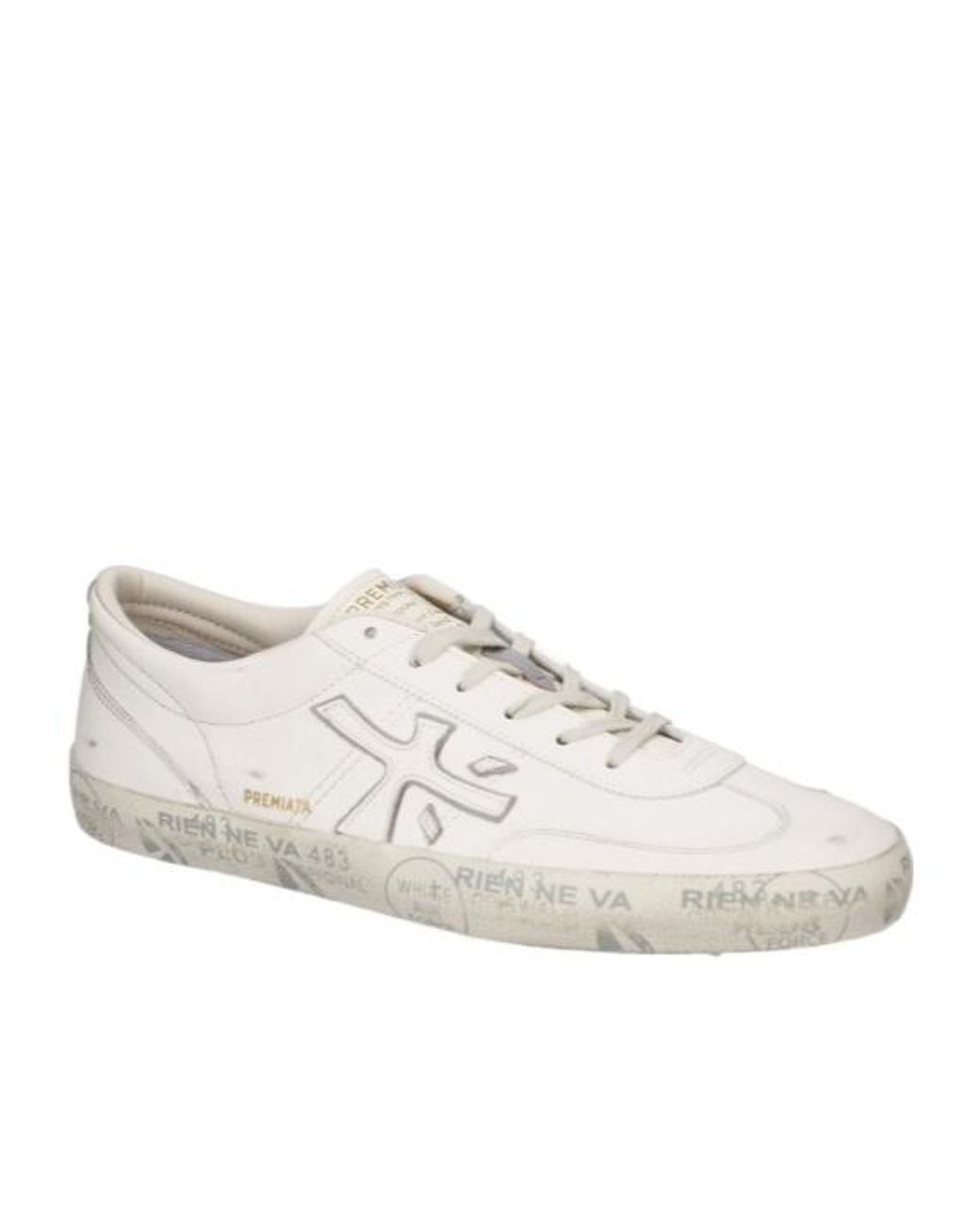 Premiata White David 8091 Sneakers for men