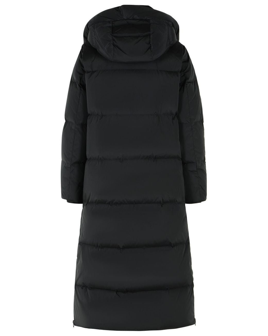 Woolrich Black Quilted Hooded Coat