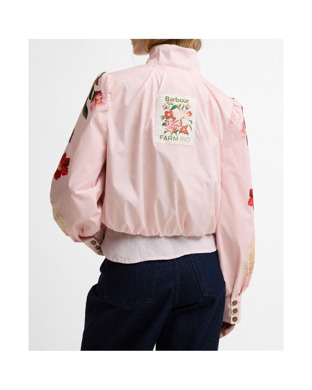 Barbour Pink Bomber Jacket