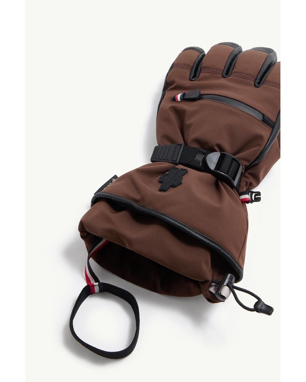 Moncler Brown Padded Gloves for men