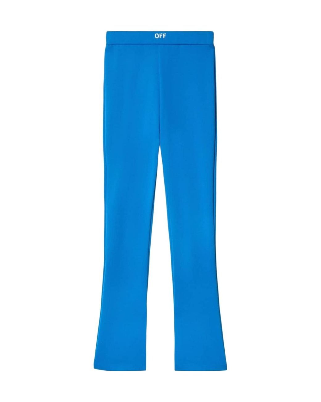 Off-White c/o Virgil Abloh Blue High Waisted Flared Leggings