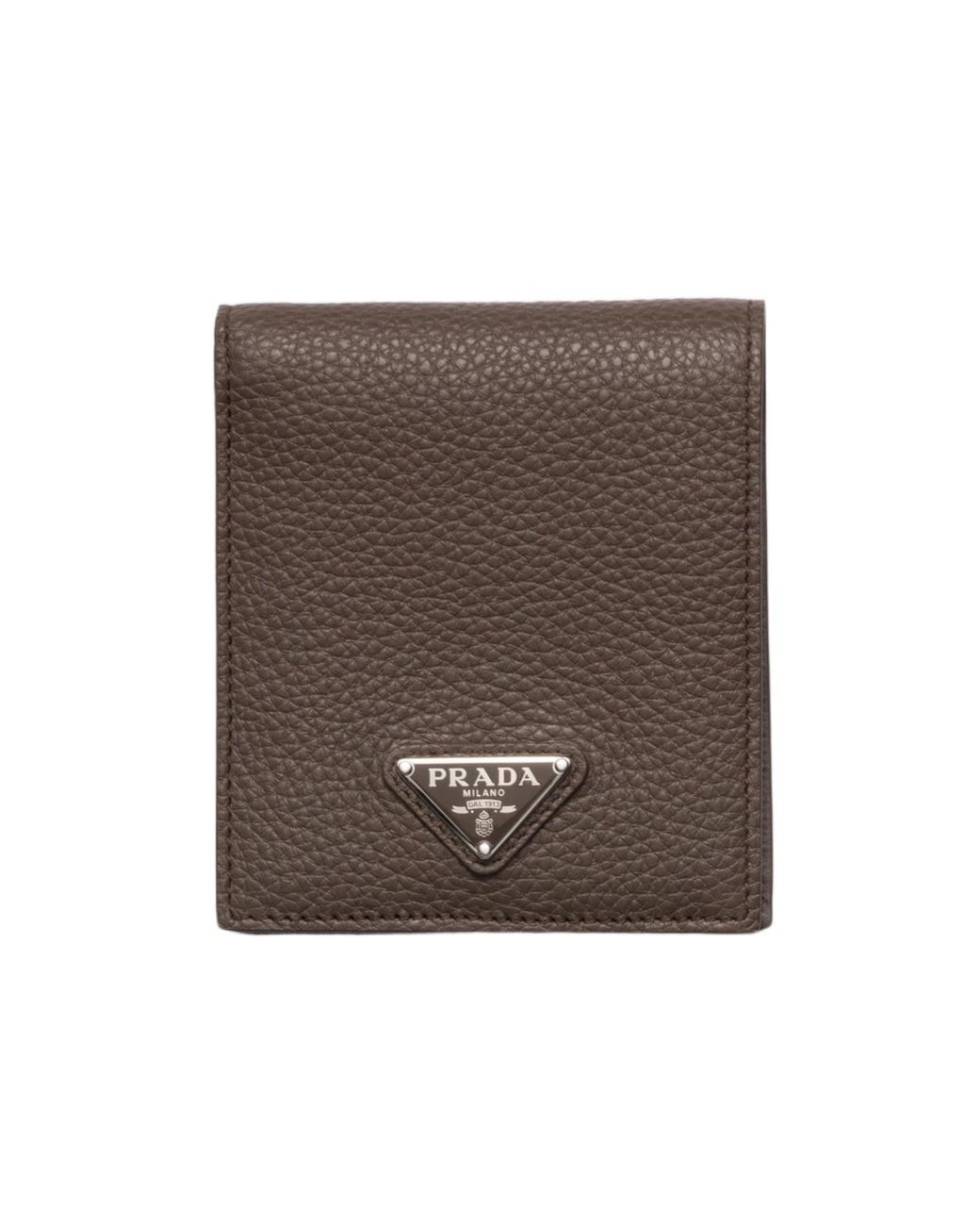Prada Brown Leather Wallet for men