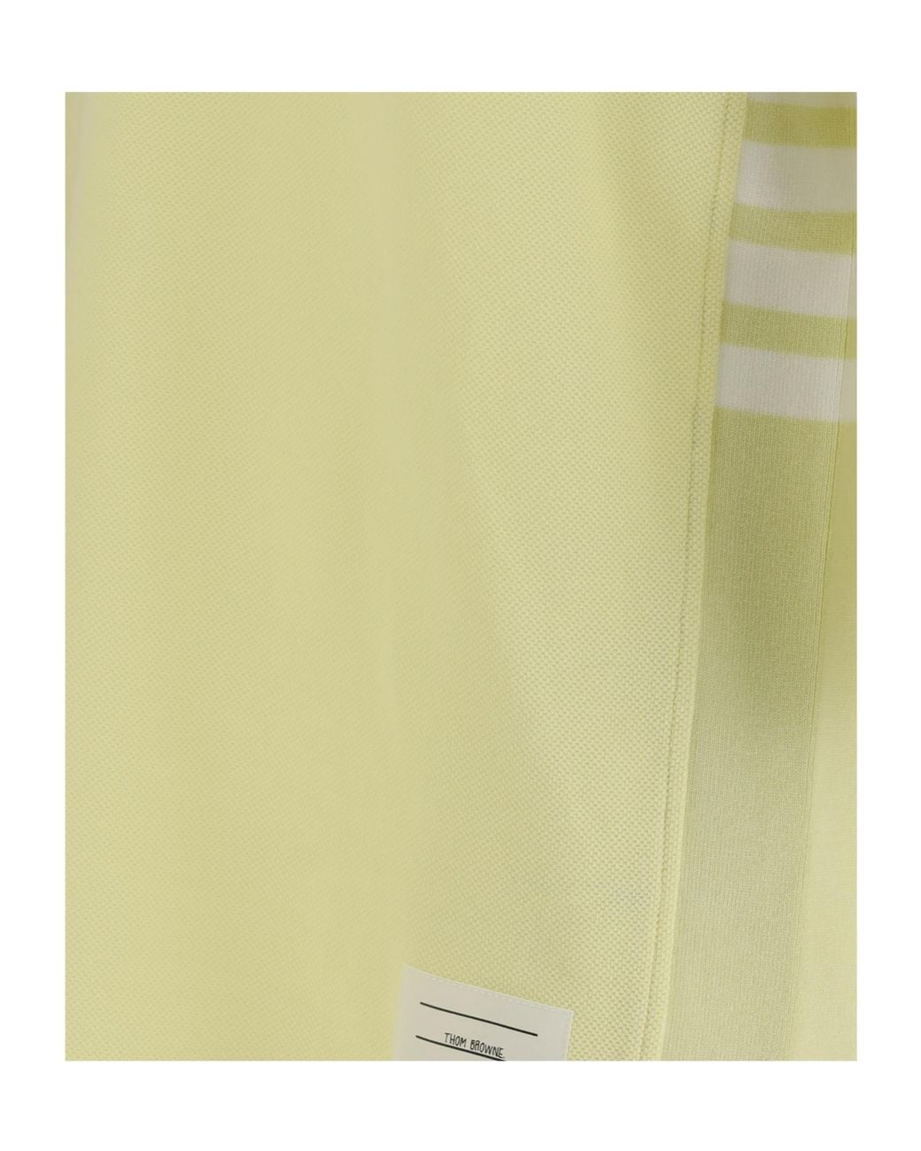 Thom Browne Yellow Bar Short-Sleeved Polo Shirt for men