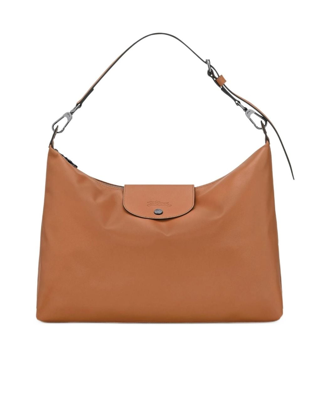 Longchamp Brown Flap Detail Shoulder Bag