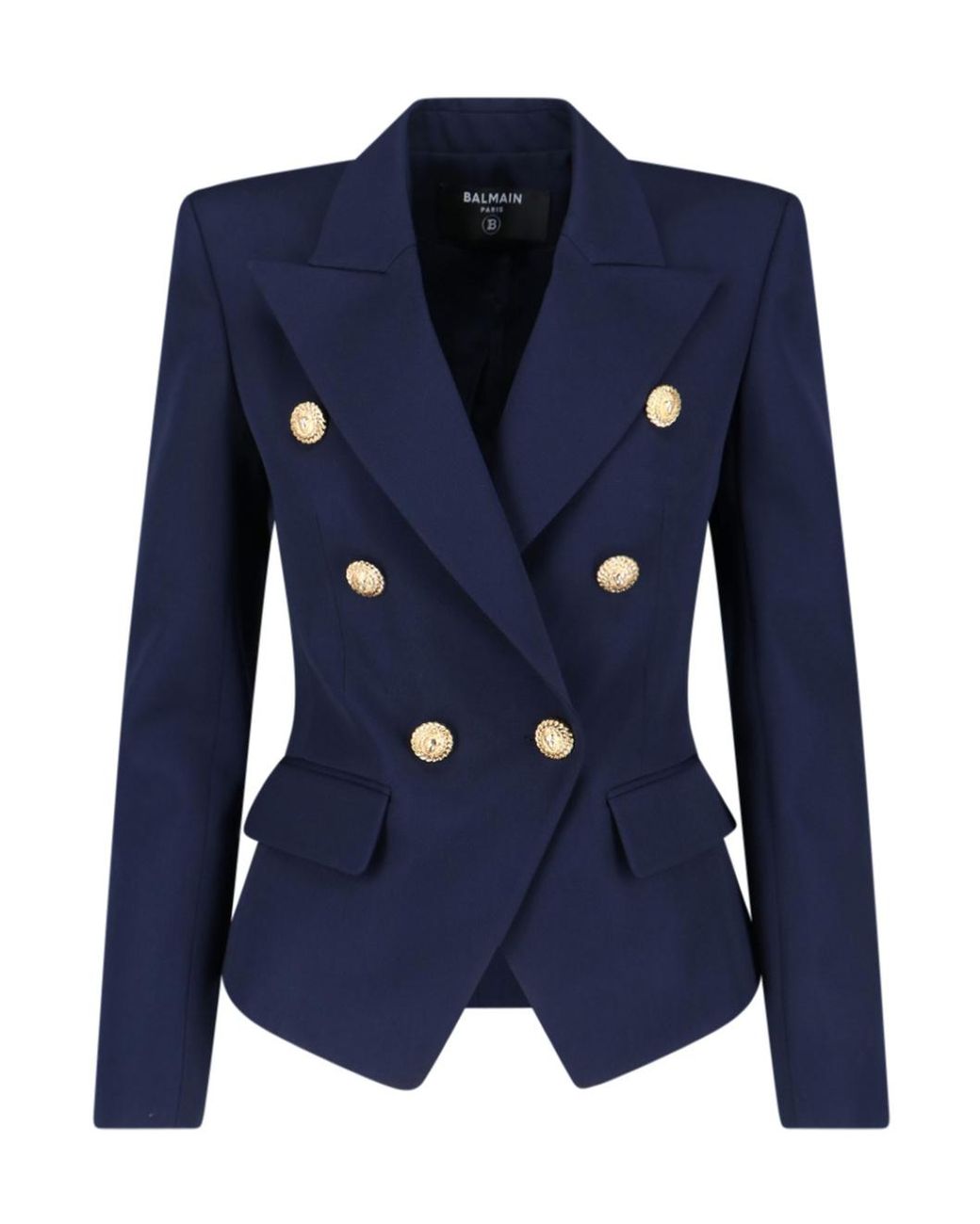 Balmain Blue Jackets Virgin Wool