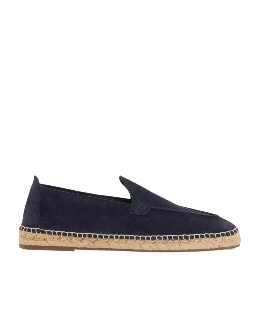 Emporio Armani Blue Stitch-Trim Espadrilles for men