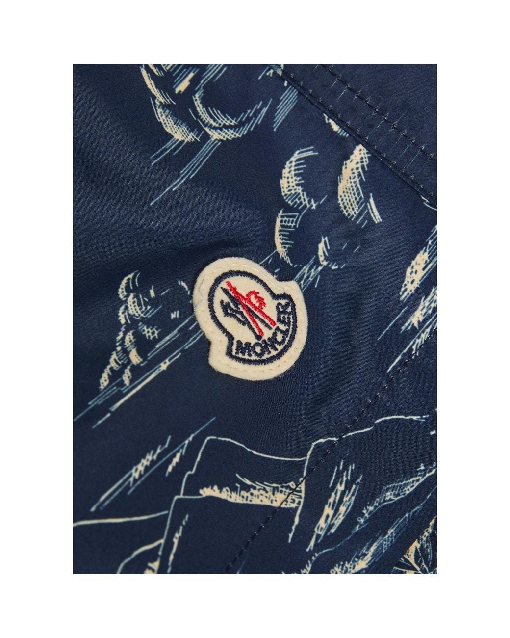 Moncler Blue Drawstring Shorts for men