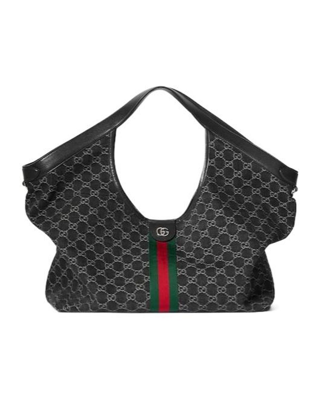 Gucci Black Giglio Large Tote Bag