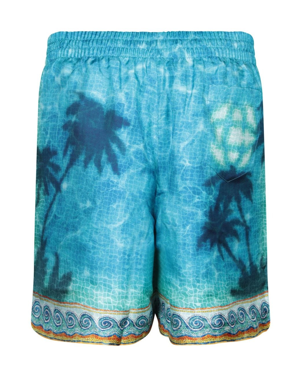 Casablanca Blue Poolside Emblem Shorts for men