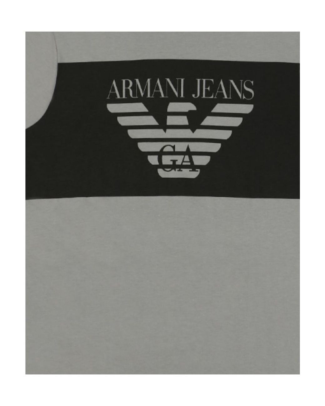 Armani Jeans Gray Round-Necked T-Shirt for men