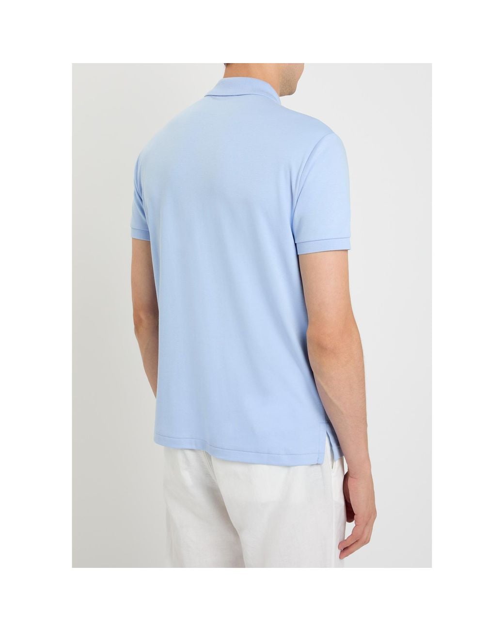 Polo Ralph Lauren Blue Short-Sleeved Polo Shirt for men