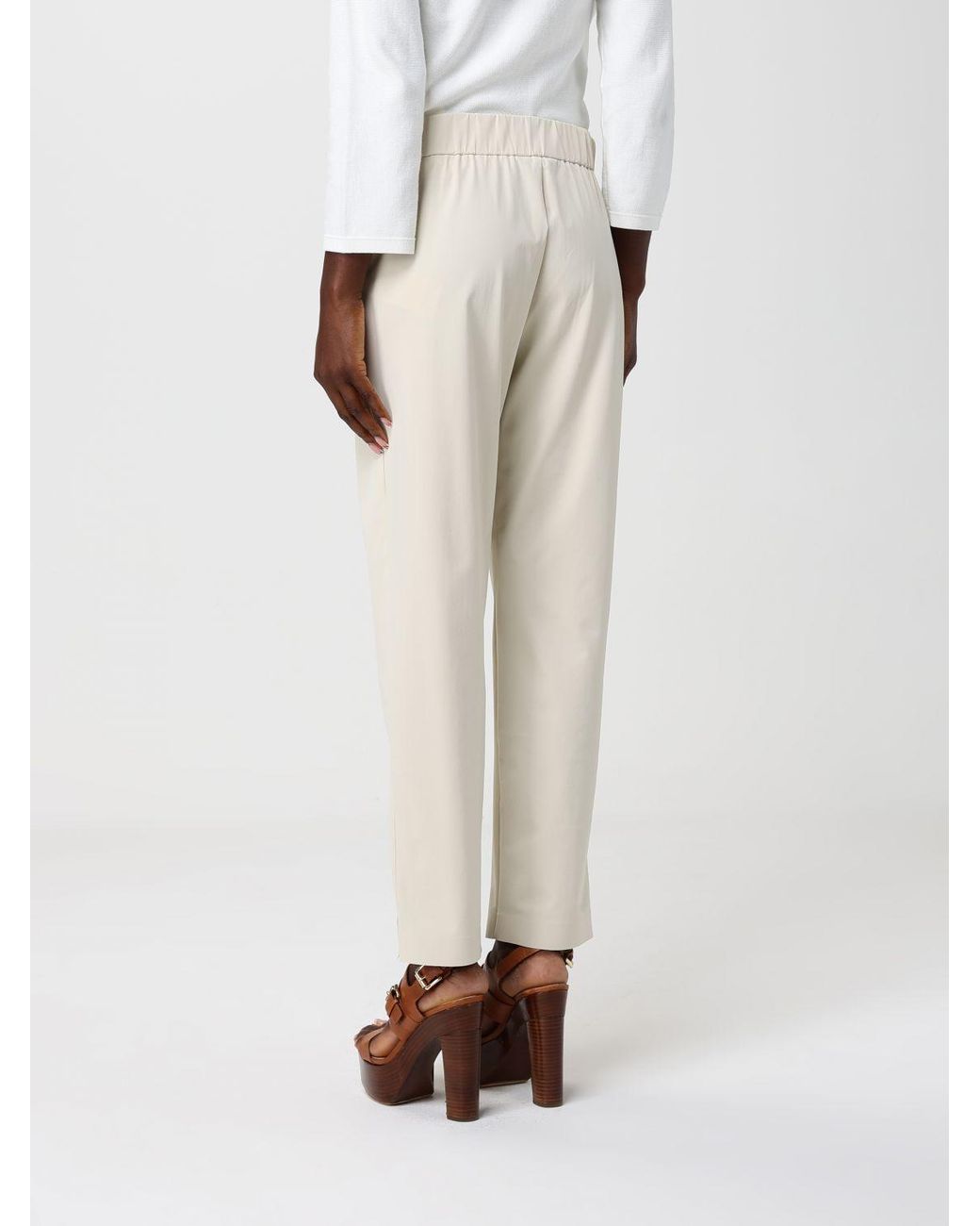 Max Mara White Side Pocket Casual Pants