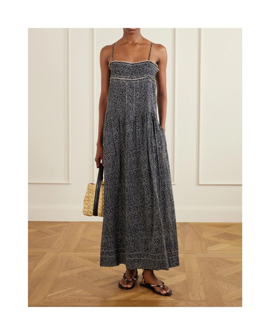 Isabel Marant Gray Casual Lightweight Maxi Dress