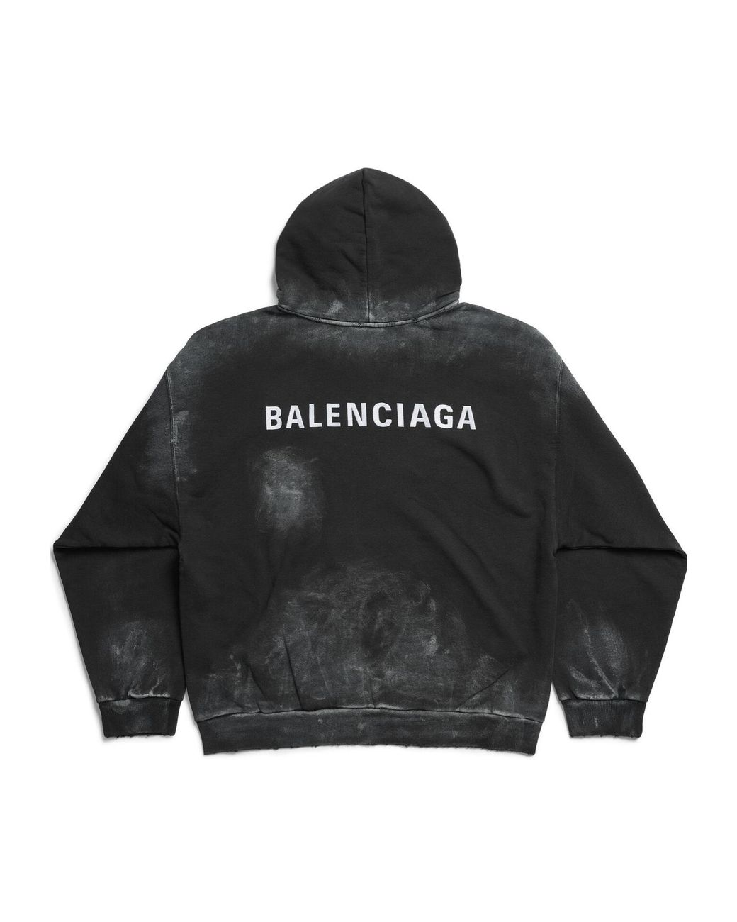Balenciaga Black Back Medium Fit Hoodie for men