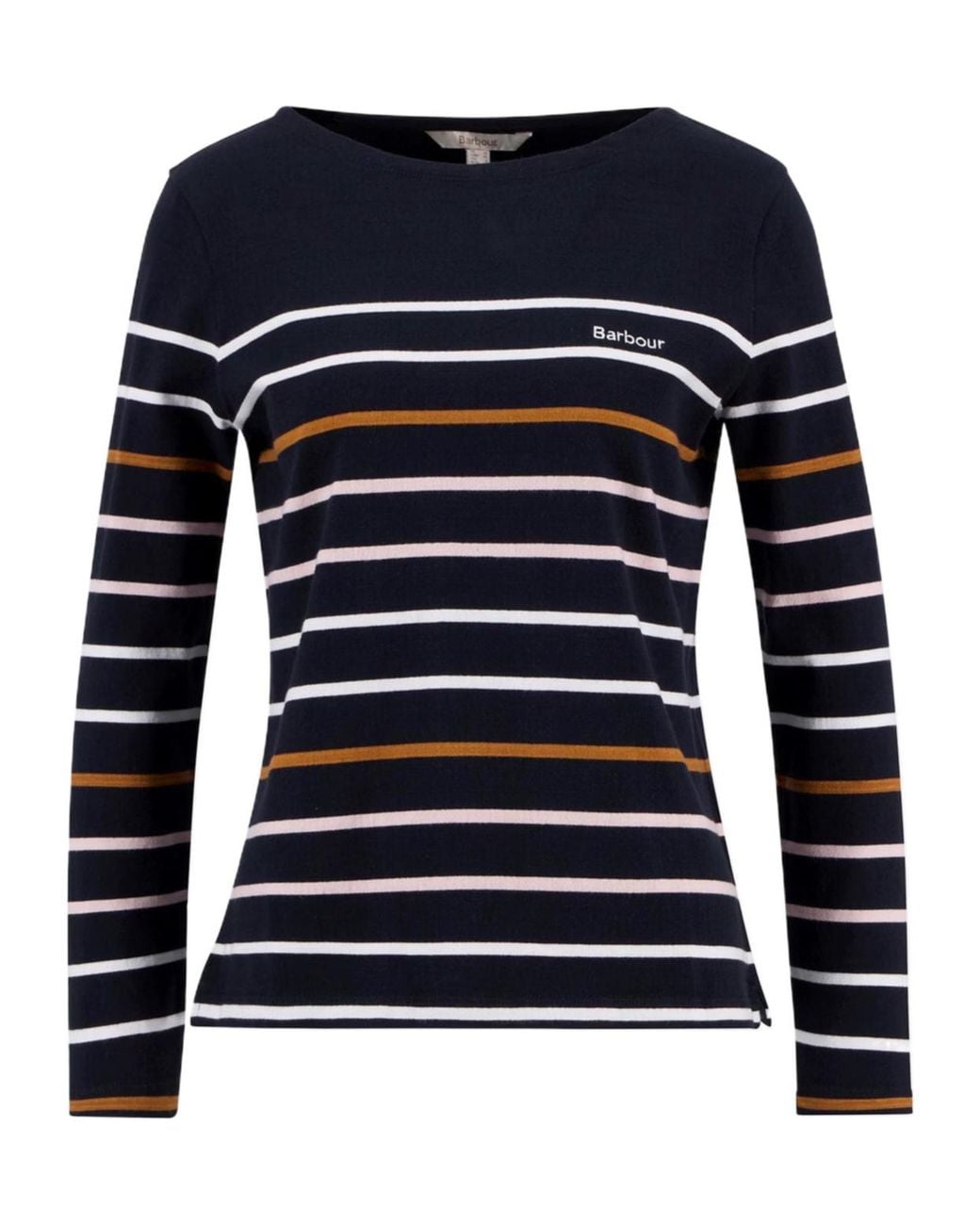 Barbour Blue Hawkins Striped Long Sleeved Top