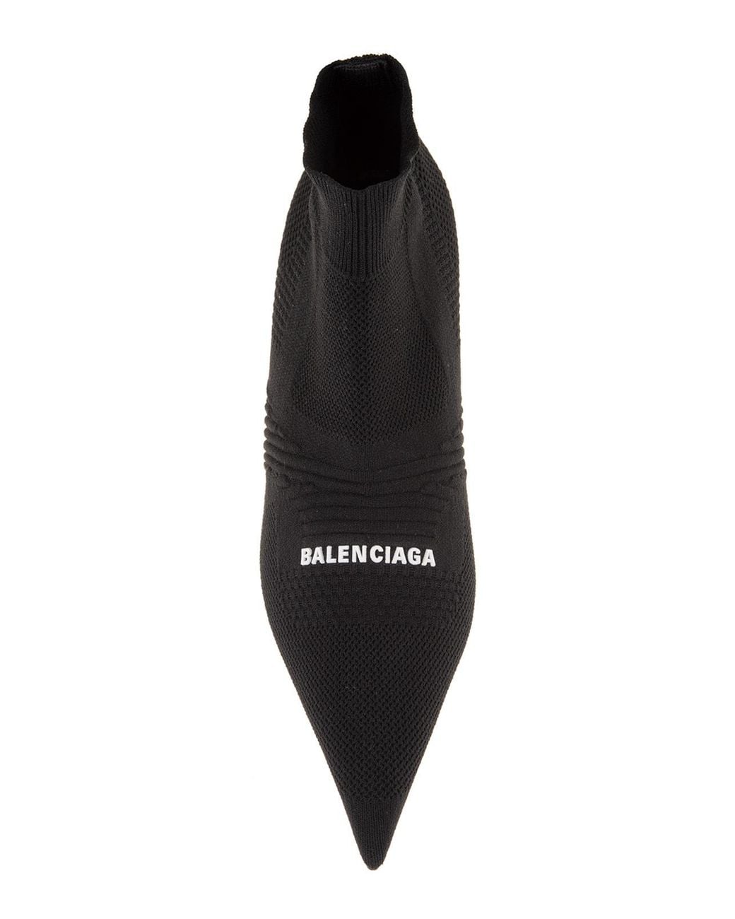 Balenciaga Black Knitted Ankle Boots