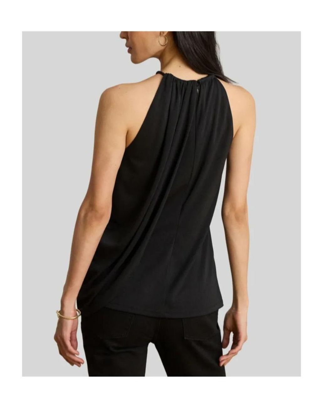 Ralph Lauren Black Halter-Neck Tank Top