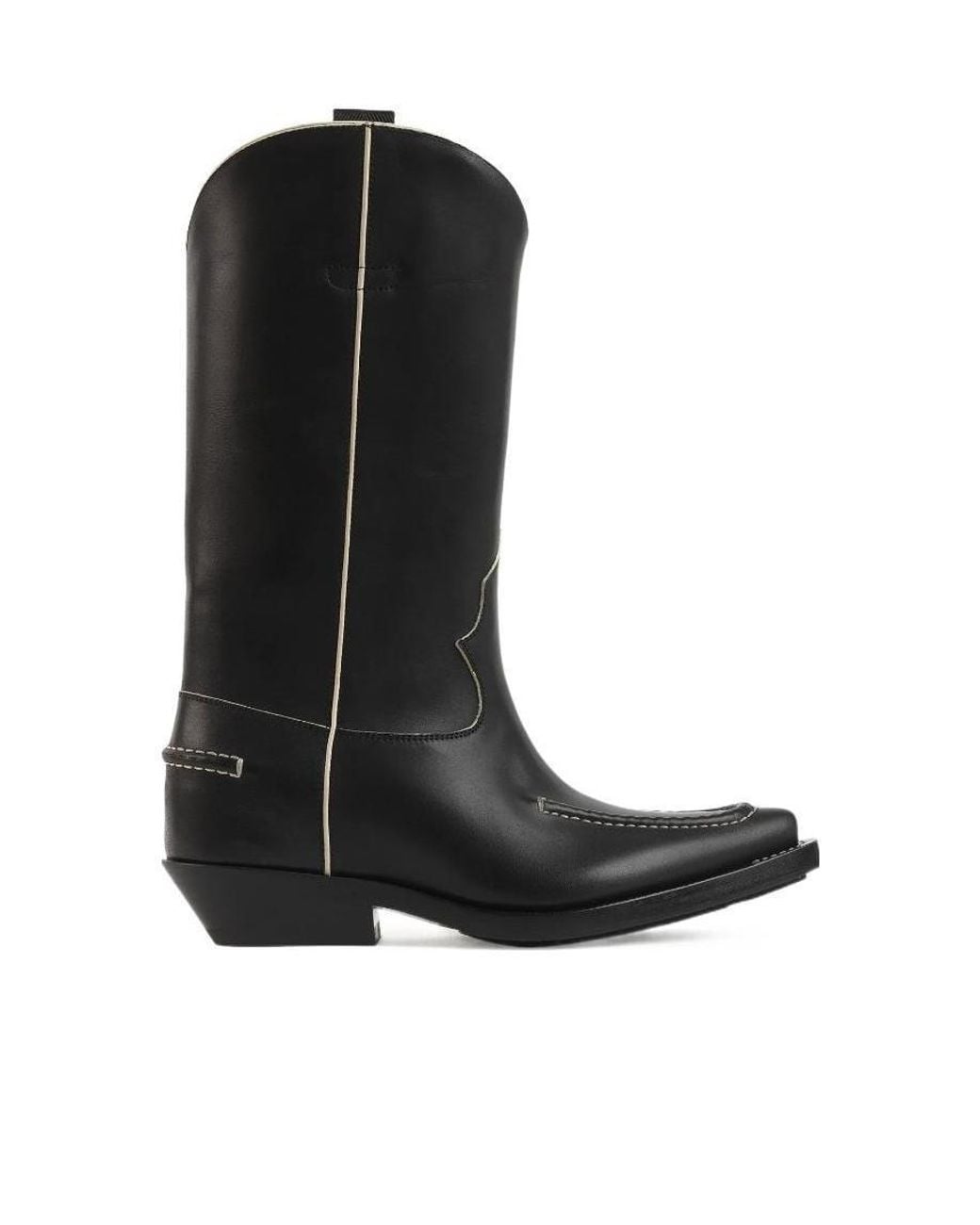 Chloé Nellie Texas Boots in Black | Lyst