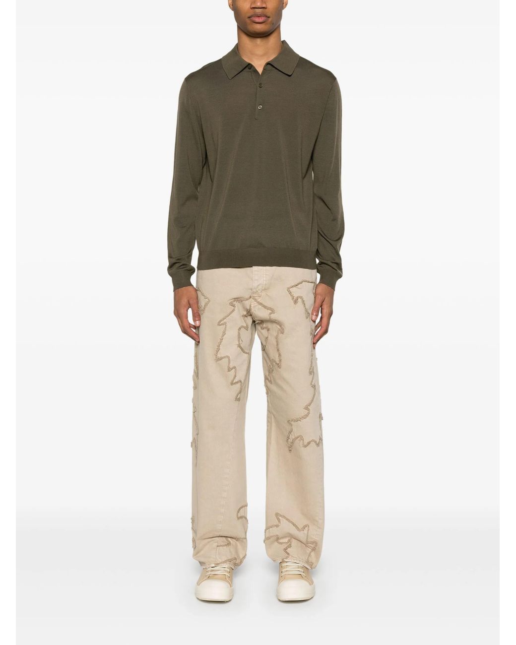 sunflower Natural Logo-Patch Jeans for men