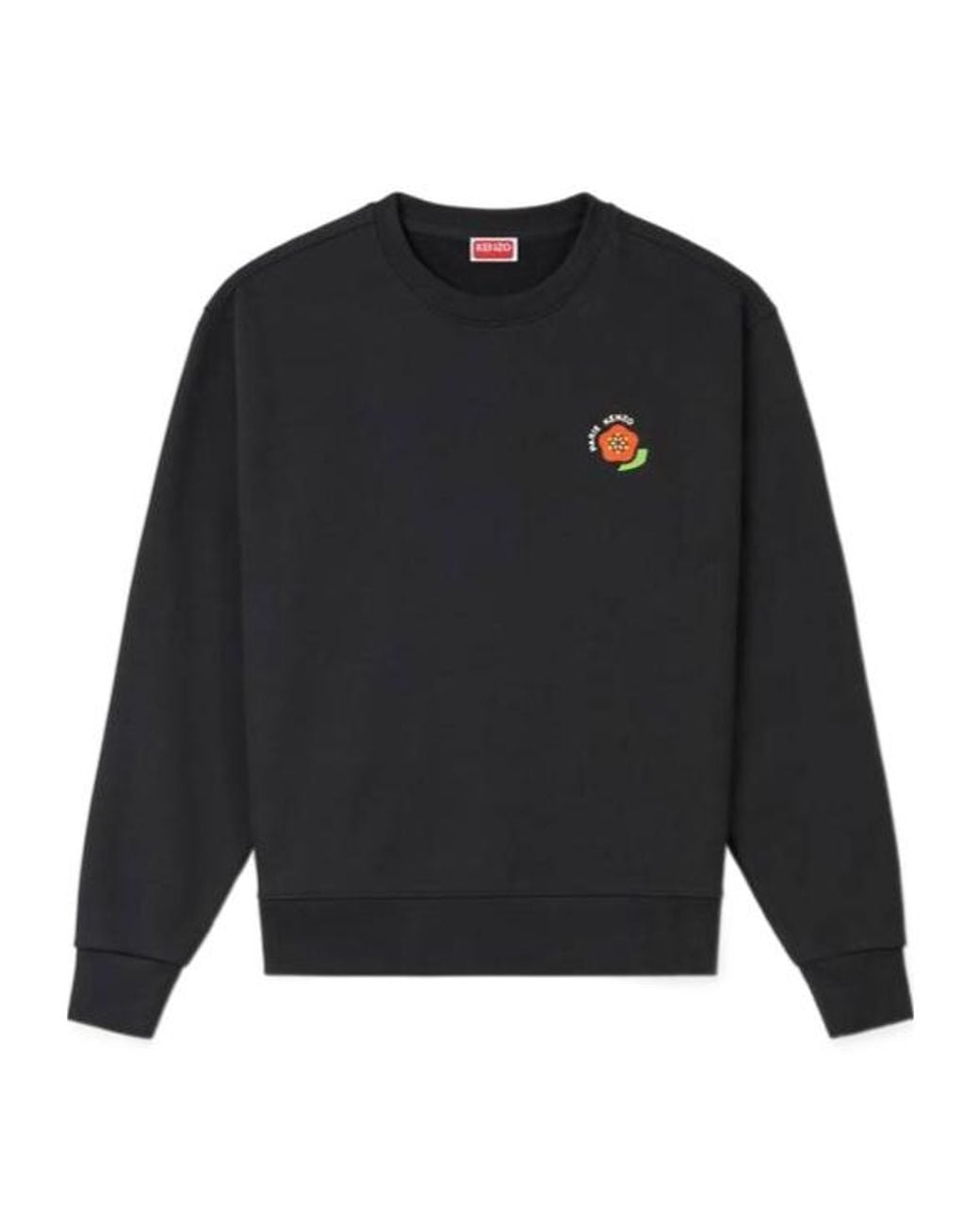KENZO Black Pop' Embroidered Sweatshirt for men