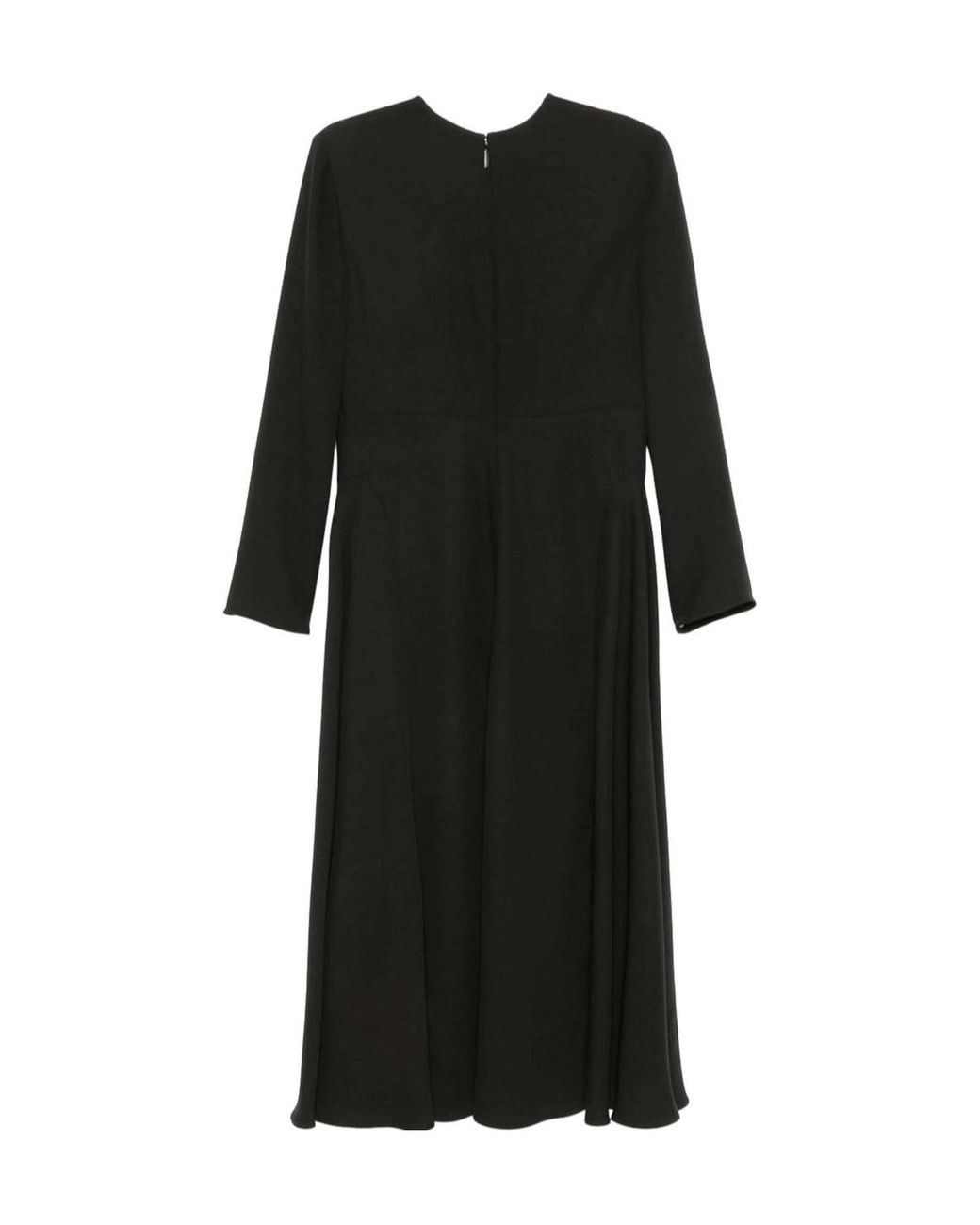 Valentino Black Silk Midi Dress