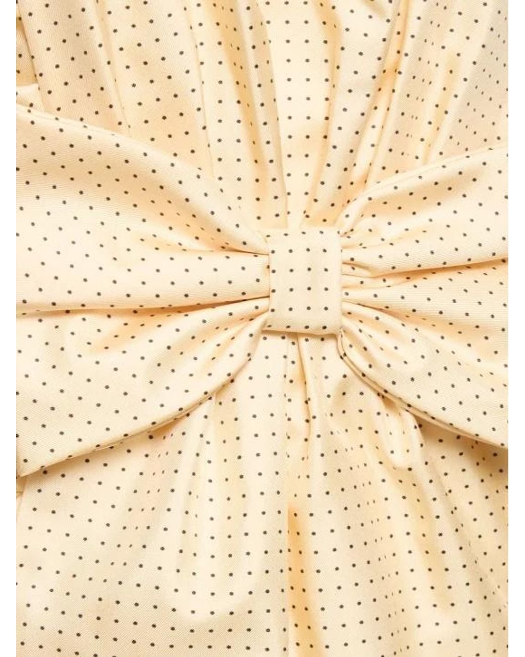 Alessandra Rich Natural Ruched Bandeau Dress