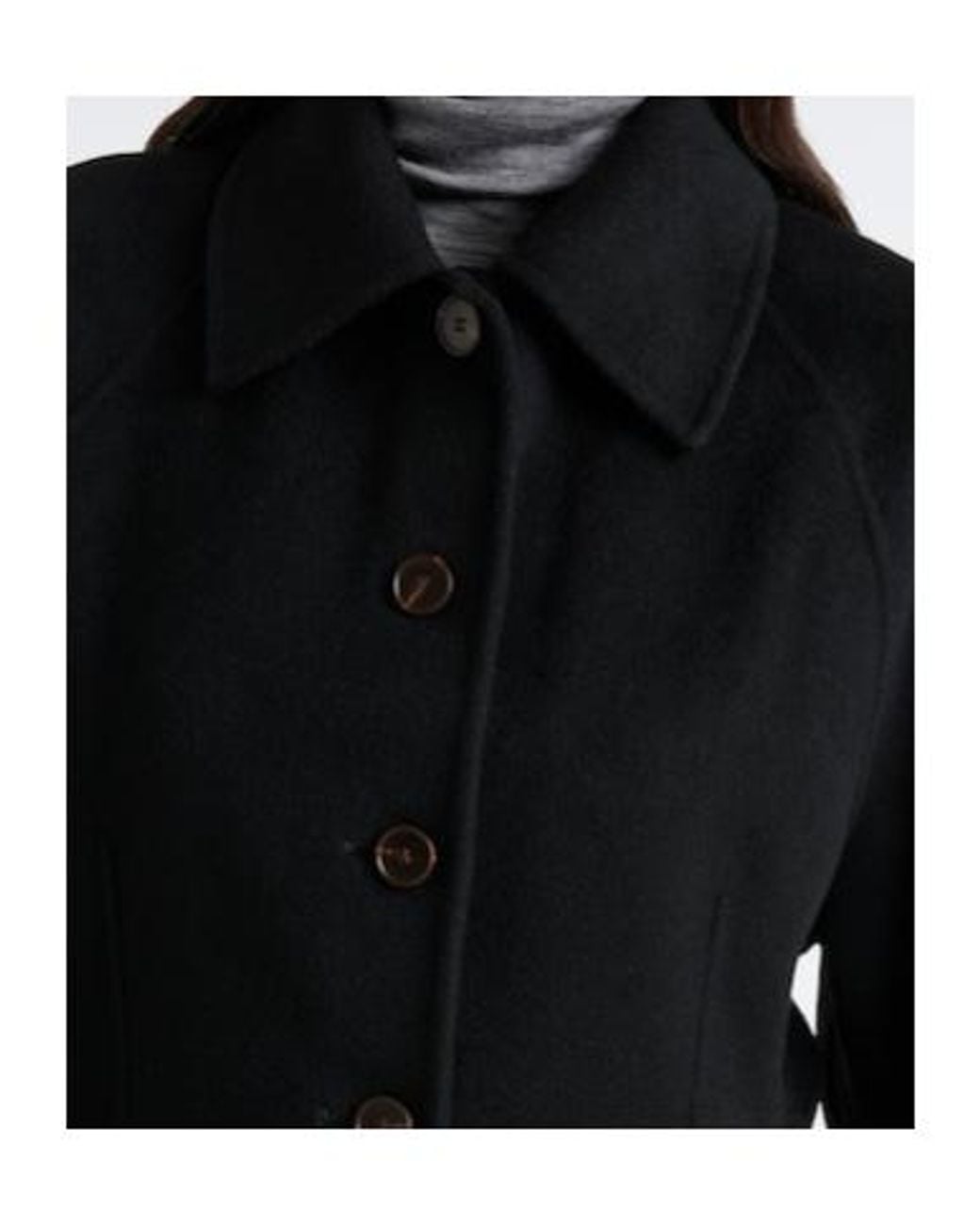 Rohe Black Logo Coat