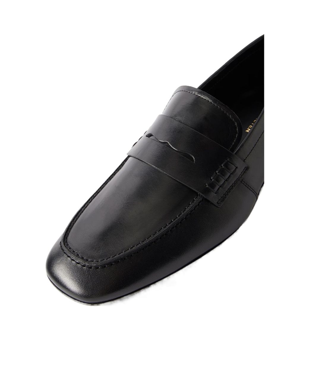 Dries Van Noten Black Penny Slip-On Flat Shoes