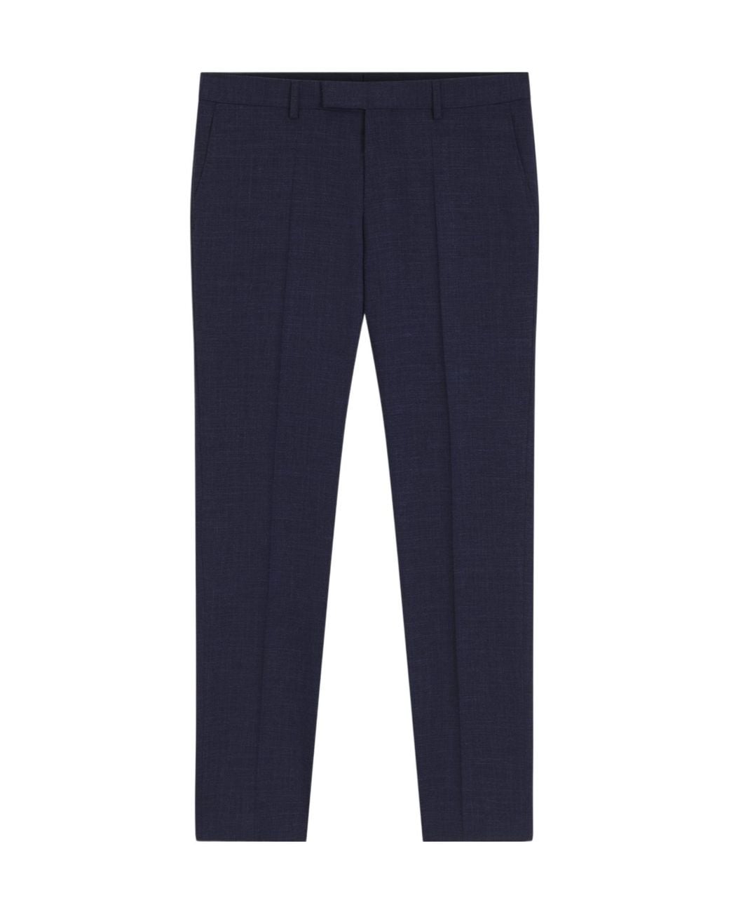 Boss Blue Belt Loop Casual Pants for men