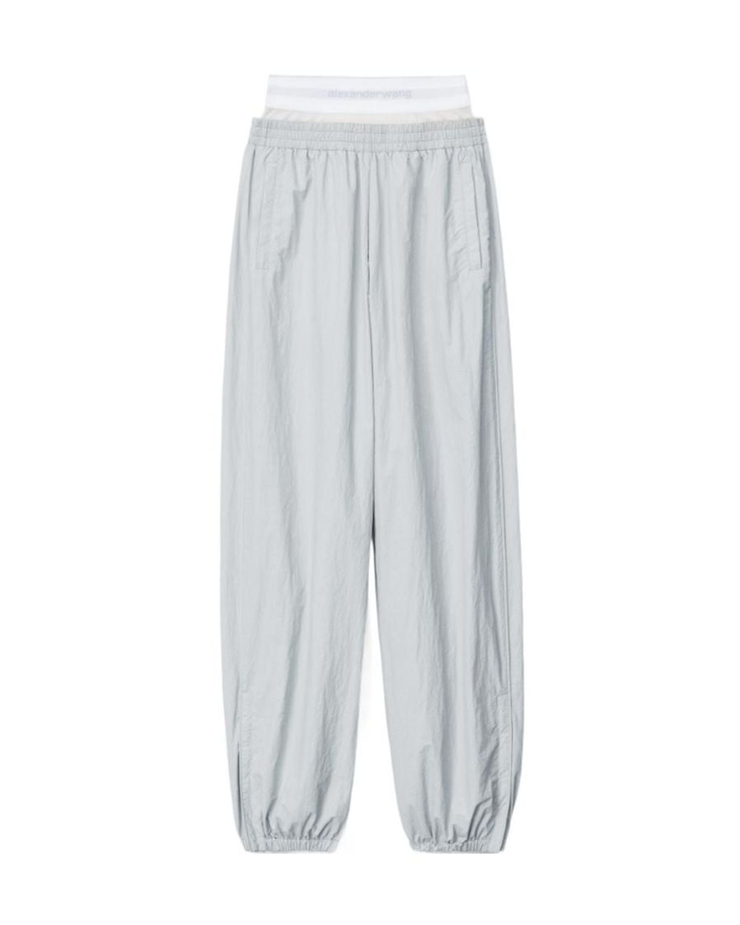 Alexander Wang White Mid-Rise Track Pants