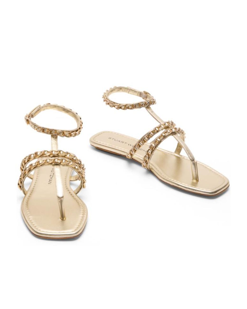 Stuart Weitzman Natural Soluxe Crystal Sandal