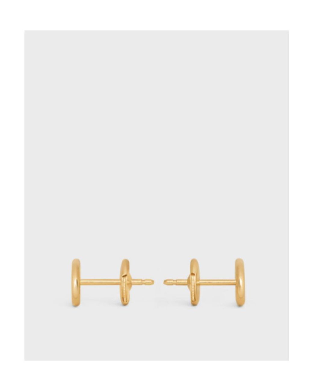 Céline Metallic Maillon Triomphe Studs