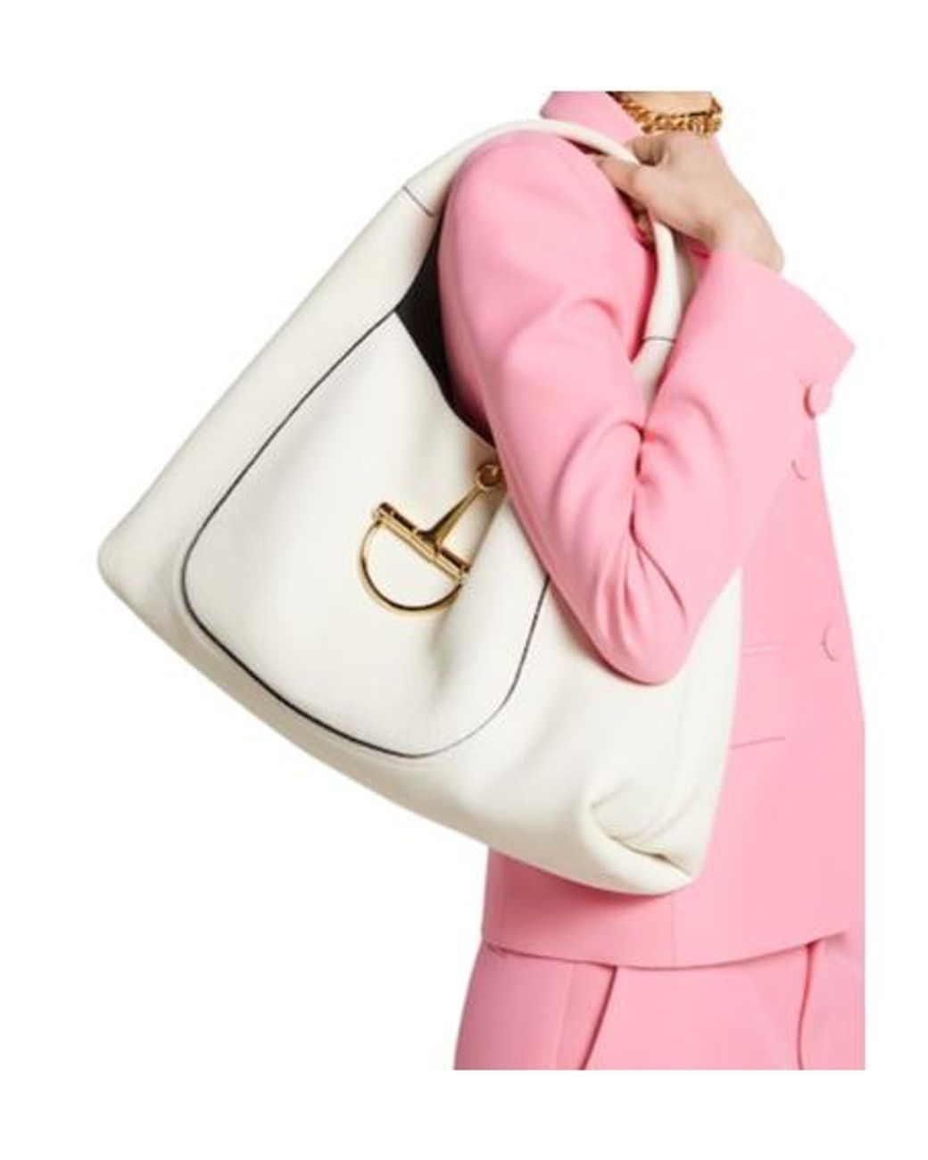 Gucci Natural Softbit Maxi Shoulder Bag