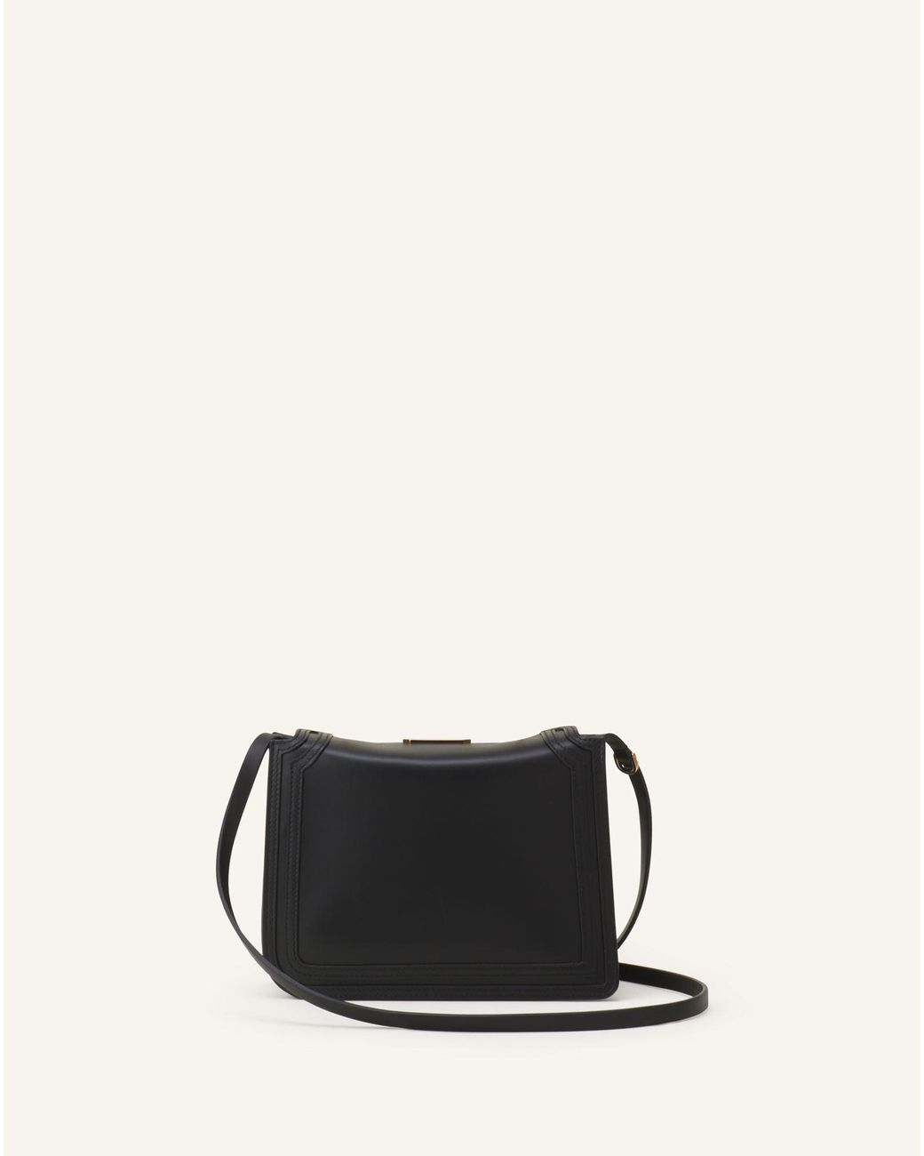 Lanvin Black Compagnon Flap Shoulder Bag