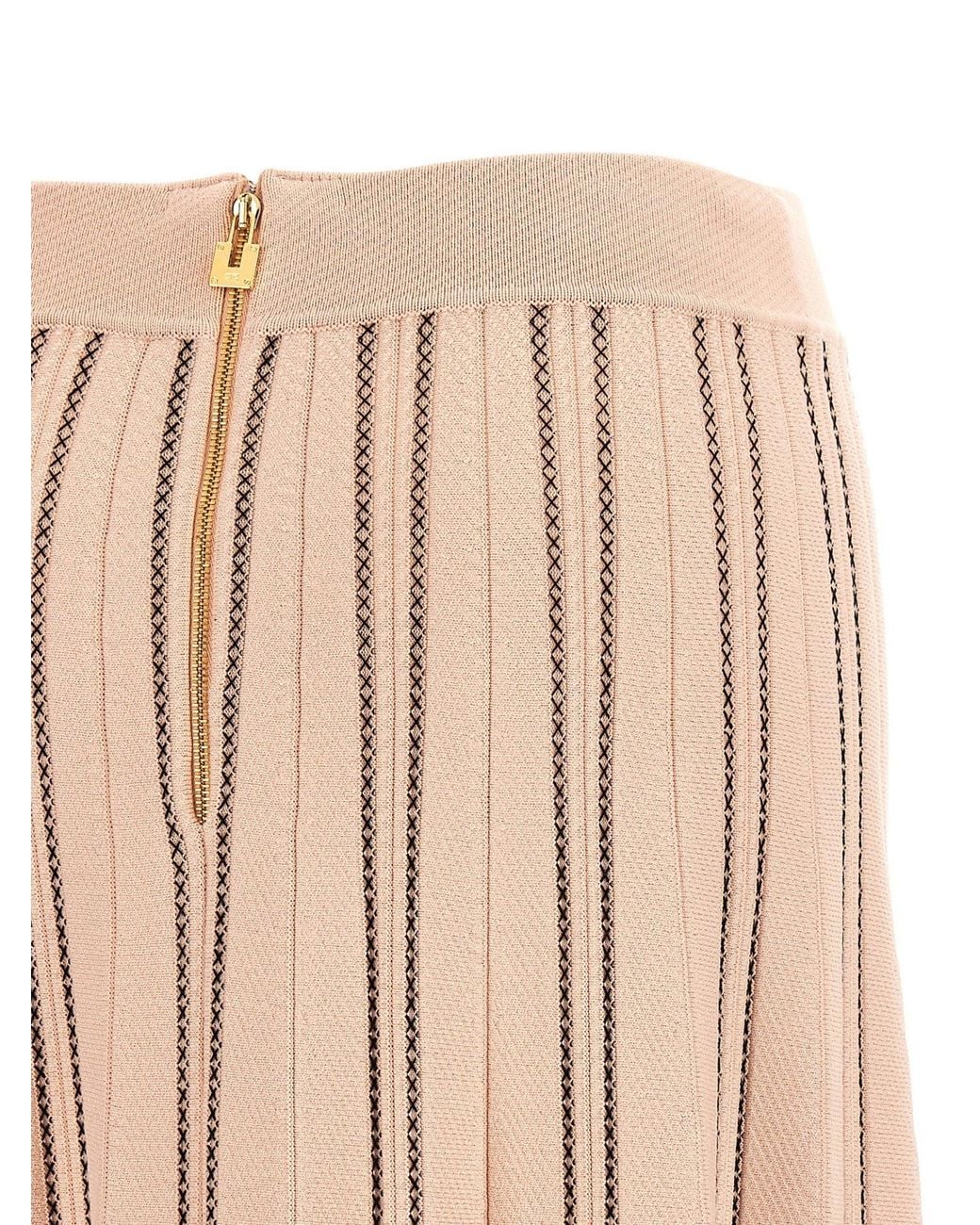 Elisabetta Franchi Pink Pleated Skirt