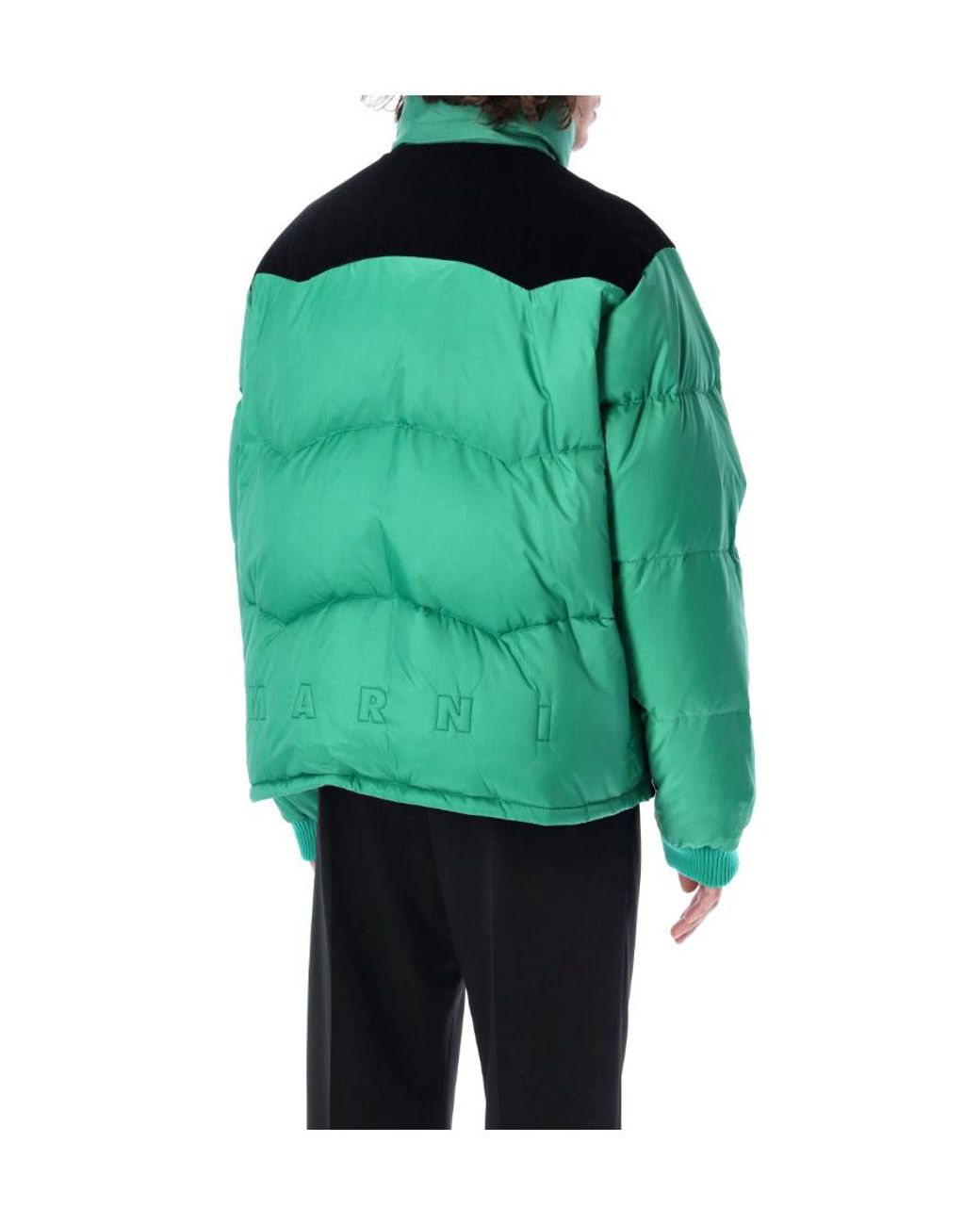 Marni Green Ripstop Down Jacket for men