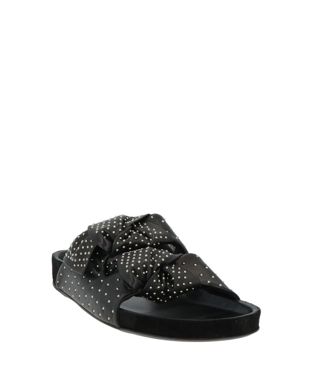 Isabel Marant Black Minimalist Leather Sandals