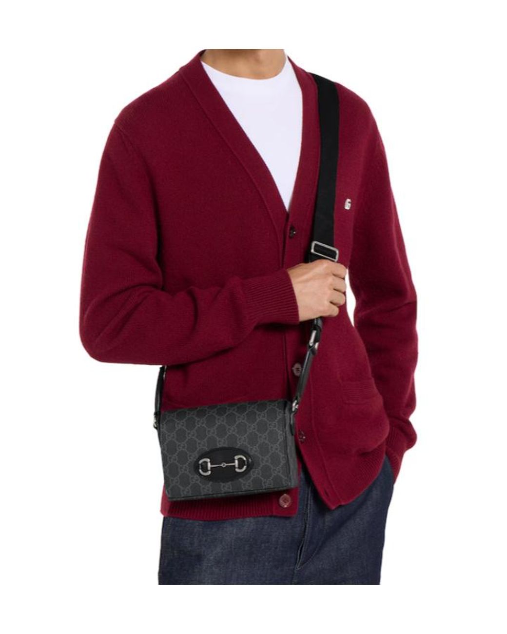 Gucci Black Horsebit 1955 Mini Bag for men