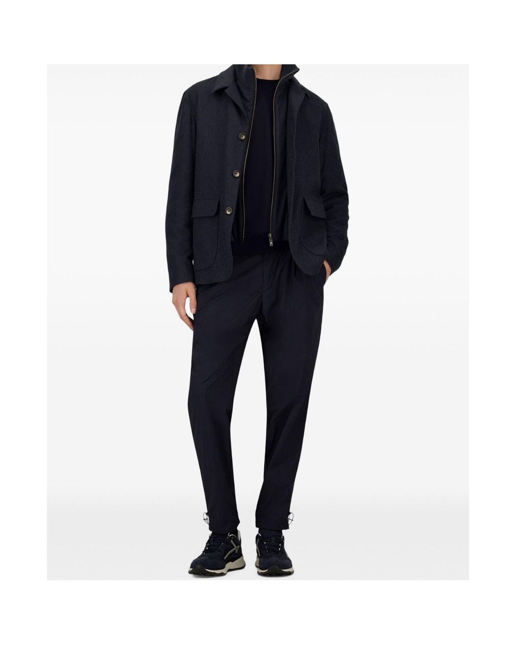 Herno Blue Logo Knitwear for men