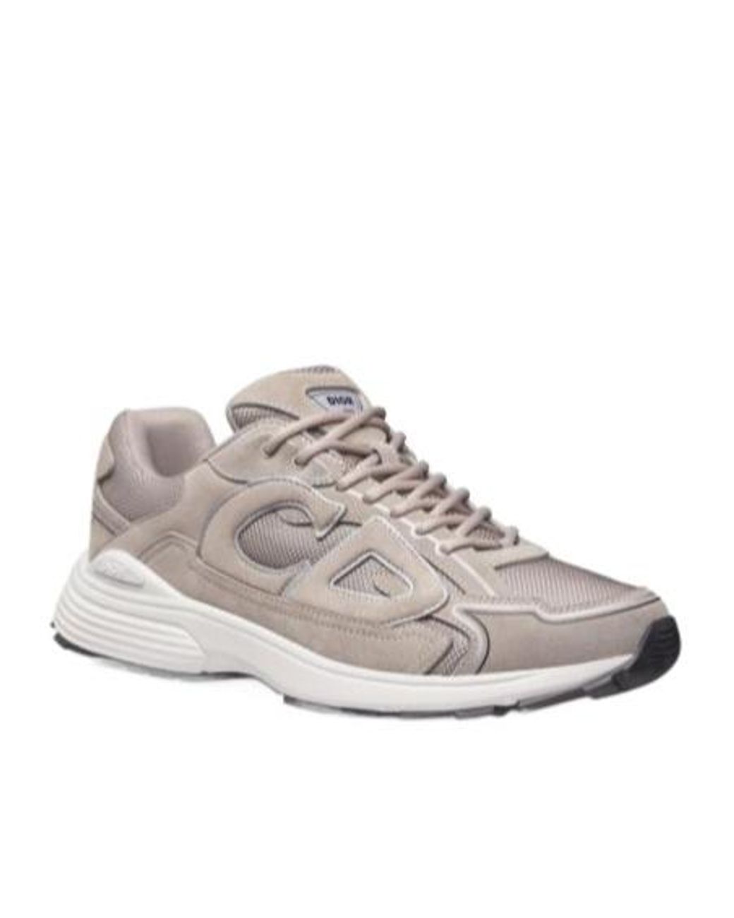 Dior Gray Homme B30 Logo Patch Lace-Up Sneakers for men