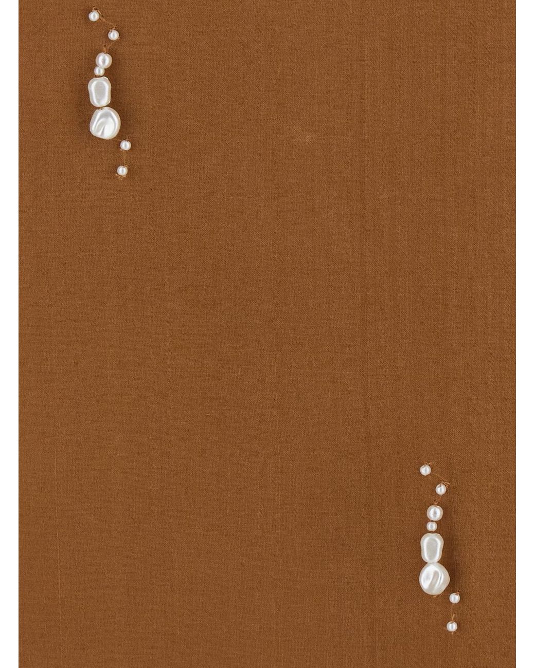Rohe Brown Embellished Skirt