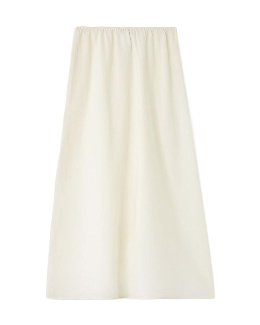 Loro Piana White Charis Skirt