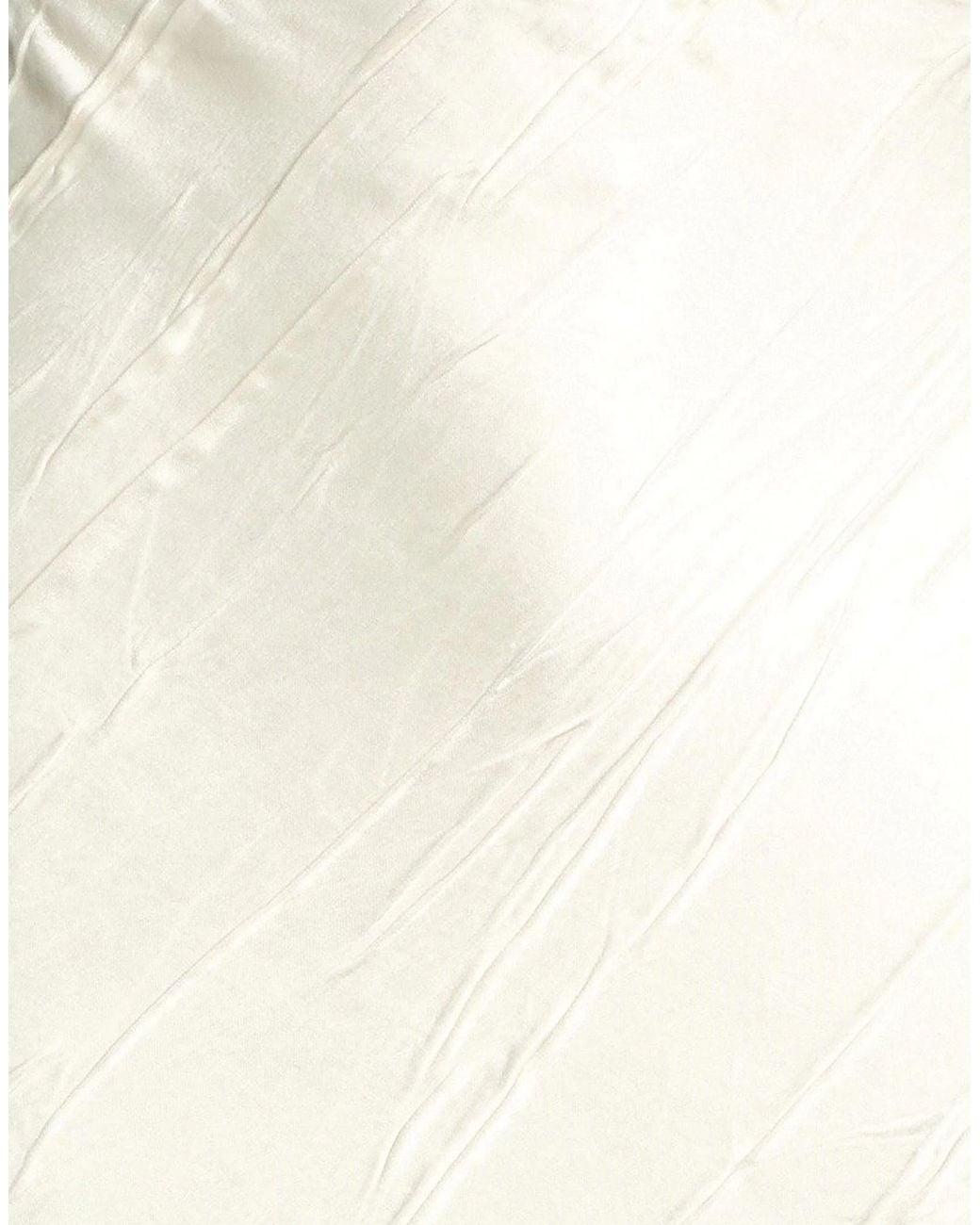 Sportmax White Minimalist Satin Midi Skirt