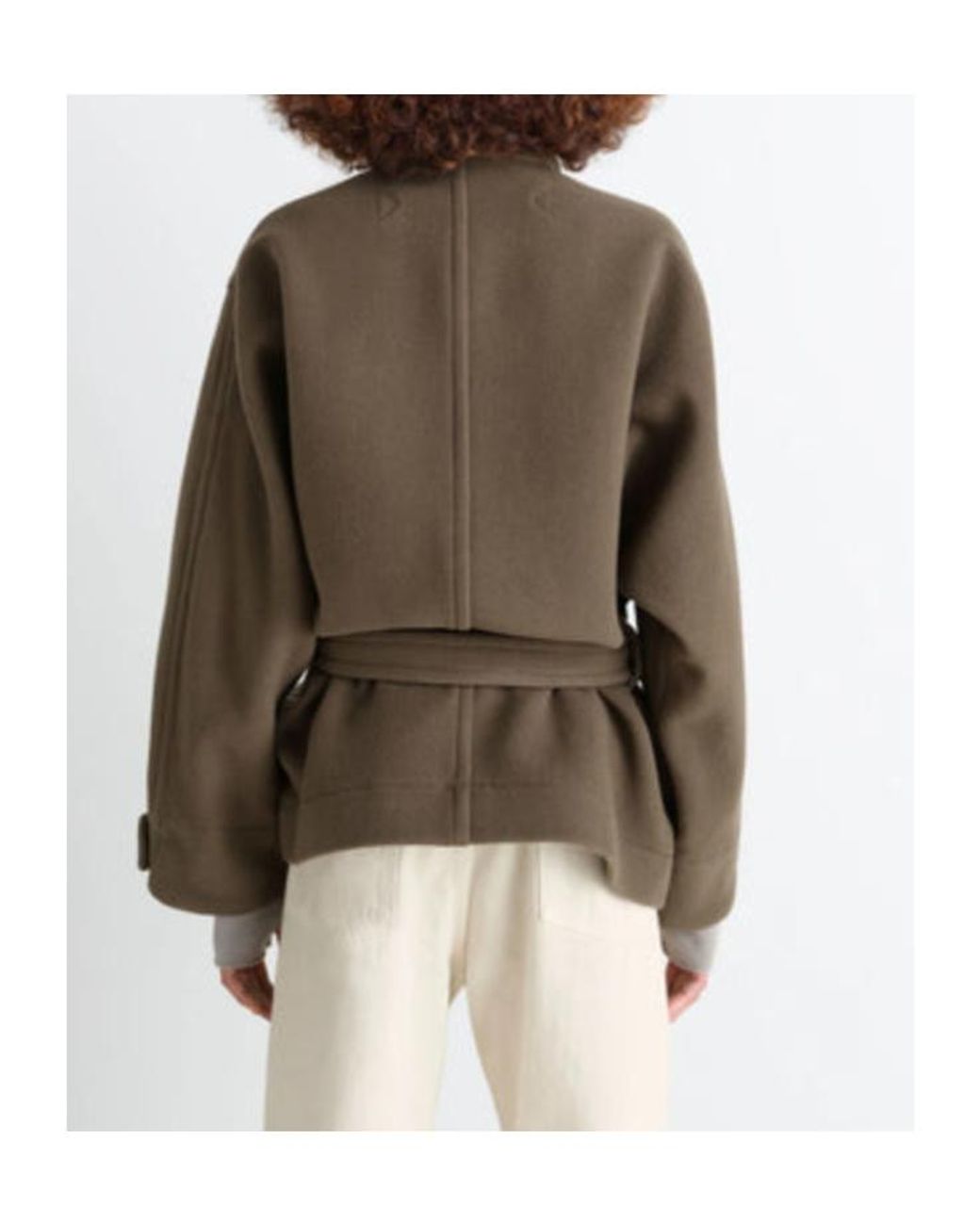 Lemaire Brown Short Duffle Coat