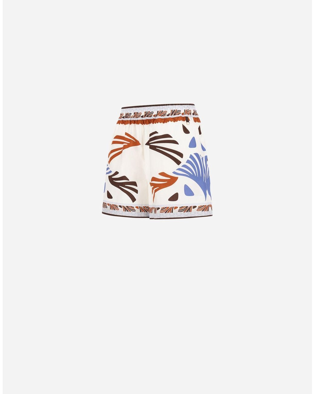 Herno White Summer Print Shorts